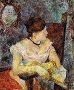 Paul Gauguin Madame Mette Gauguin in Evening Dress oil painting picture wholesale